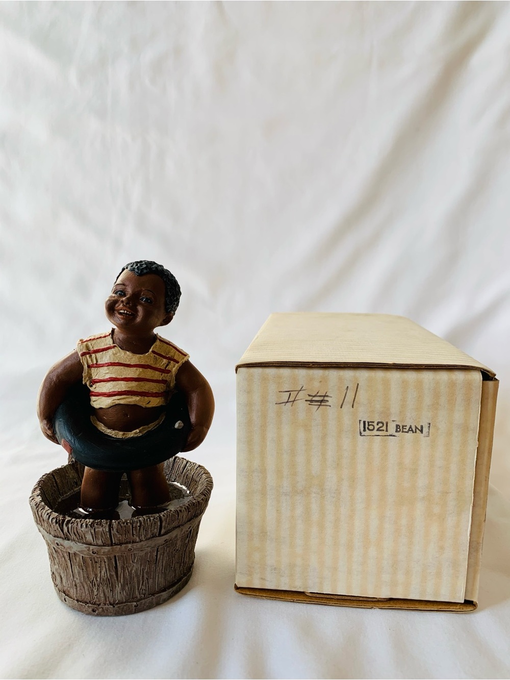 All God’s Children “Bean” Figurine #1521 Martha Holcombe Box/COA Ed. 11